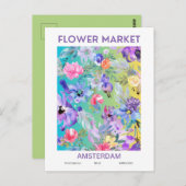 フラワーマーケットシティズオブザワールドアムステルダム ポストカード (正面/裏面)
