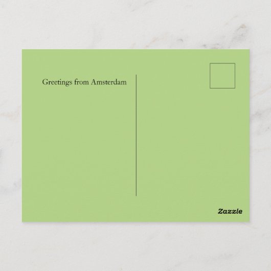 フラワーマーケットシティズオブザワールドアムステルダム ポストカード (裏面)