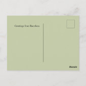 フラワーマーケットシティズオブザワールドバルセロナ ポストカード (裏面)