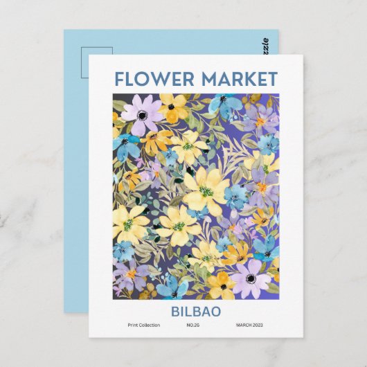 フラワーマーケットシティズオブザワールドビルバオ ポストカード (正面/裏面)