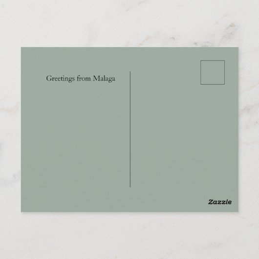 フラワーマーケットシティズオブザワールドマラガカスタム ポストカード (裏面)