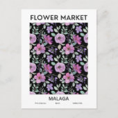 フラワーマーケットシティズオブザワールドマラガカスタム ポストカード (正面)