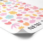 フラワーマーケットニューヨーク春フローラガーデン ポスター (角)