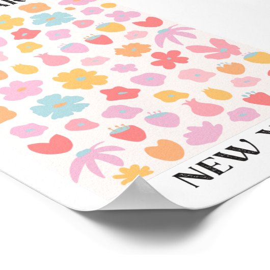 フラワーマーケットニューヨーク春フローラガーデン ポスター (角)