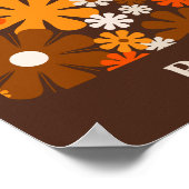 フラワーマーケットバルセロナレトロ60s 70sフローラ ポスター (角)