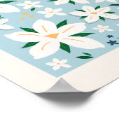 フラワーマーケットパリレトロフローラモダンデコール ポスター (角)