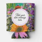 フラワーマーケットフォトカスタム文字 缶クーラー (正面)