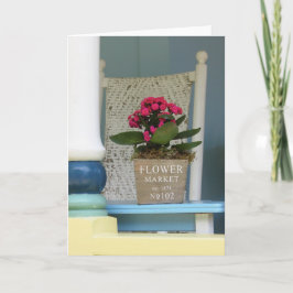 フラワーマーケットフラワーポット- Martha's Vineヤード カード