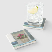 フラワーマーケットフラワーポット- Martha's Vineヤード ストーンコースター (横)