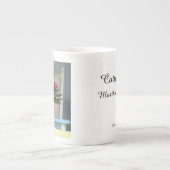 フラワーマーケットフラワーポット- Martha's Vineヤード ボーンチャイナマグカップ (正面)