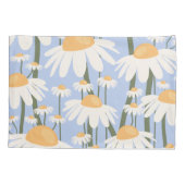 フラワーマーケットフローレンスパステルブルーレトロフローラ 枕カバー (裏面)