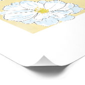 フラワーマーケットホワイトアルパインマウンテンエイベンの花 フォトプリント            (角)