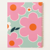 フラワーマーケットマドリッドフローラアートピンクオレンジグリーン プランナー手帳 (裏面)