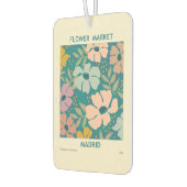 フラワーマーケットマドリードプリント カーエアーフレッシュナー (左)