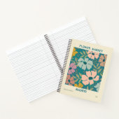 フラワーマーケットマドリードプリント ノートブック (内部)