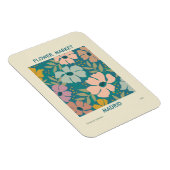 フラワーマーケットマドリードプリント マグネット (右側)