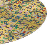 フラワーマーケットヴィンテージ黄色ワイルドフラワーボタニカル カッティングボード (角)