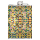 フラワーマーケットヴィンテージ黄色ワイルドフラワーボタニカル フラスク (裏面)