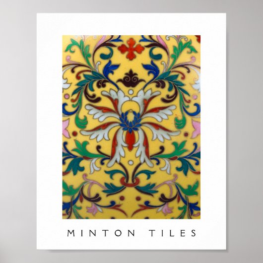 フラワーマーケットヴィンテージ黄色ワイルドフラワーボタニカル ポスター (正面)