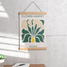 フラワーマーケット抽象芸術レトロカラリリー