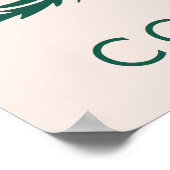 フラワーマーケット抽象芸術レトロデイジー ポスター (角)