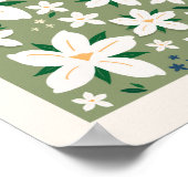 フラワーマーケット東京花モダン柄デコール ポスター (角)