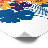 フラワーマーケット編集可能アテネ ポスター (角)