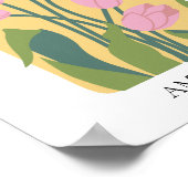 フラワーマーケット編集可能アムステルダム ポスター (角)