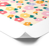 フラワーマーケット編集可能パリ ポスター (角)