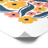 フラワーマーケット編集可能ローマ ポスター (角)