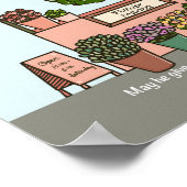 フラワーマーケット詩編20:4デジタルアートプリント ポスター (角)