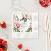 フラワーミズアオイのウェディング 縁ありカクテルナプキン (インサイチュ)