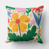 フラワーミックステープ クッション (正面)