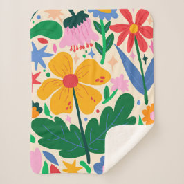 フラワーミックステープ シェルパブランケット