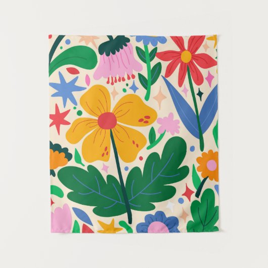 フラワーミックステープ タペストリー (正面)