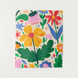 フラワーミックステープ タペストリー