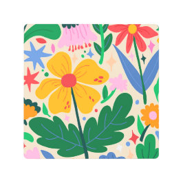 フラワーミックステープ メタルプリント