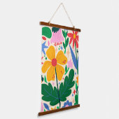 フラワーミックステープ 吊り下げ型タペストリー (傾斜あり)