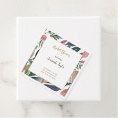 フラワーミニマルカリグラフィーブライダルシャワーカード フェイバータグ (インサイチュ)