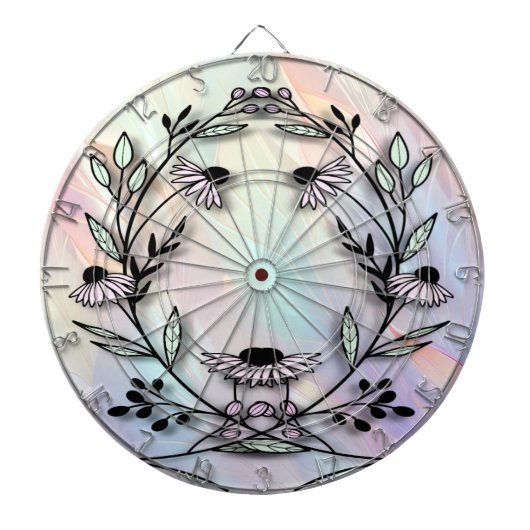 フラワーミニマルダーツボード ダーツボード (正面)
