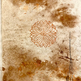 フラワーミニ木製スタンプ ラバースタンプ