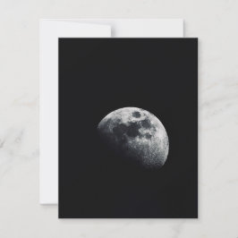 フラワームーンの写真プリント ノートカード