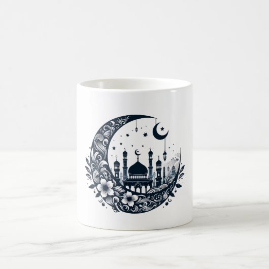 フラワームーンモスク コーヒーマグカップ (中央)