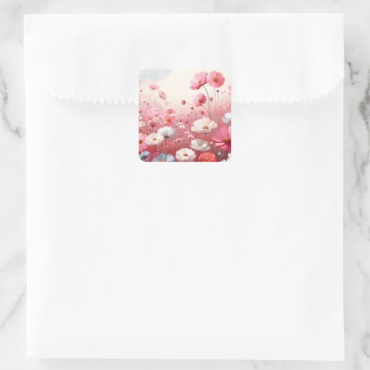 フラワーメドウエステティックヴィンテージ スクエアシール (バッグ)