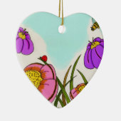 フラワーメドウオーナメント セラミックオーナメント (右)