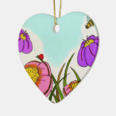 フラワーメドウオーナメント セラミックオーナメント (左)