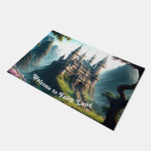 フラワーメドウキャッスルウェルカム ドアマット (アングル)