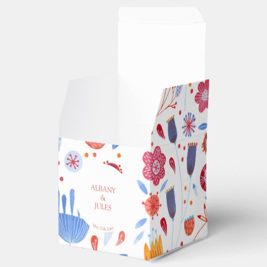 フラワーメドウ水彩結婚色 フェイバーボックス (オープン)