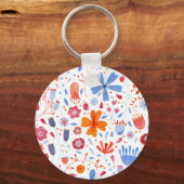 フラワーメドウ水彩 キーホルダー (正面)