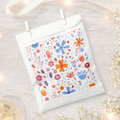 フラワーメドウ水彩 フェイバーバッグ (クリップ留めされた状態)